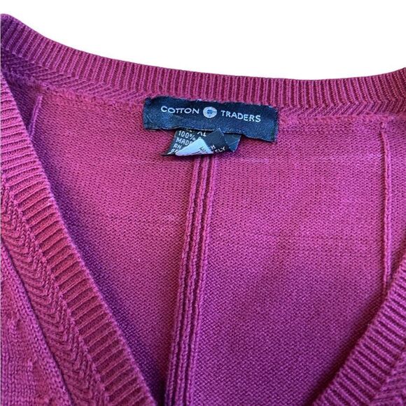 Cotton Traders size XL v necked sweater vest excellent condition see pics - Picture 2 of 2